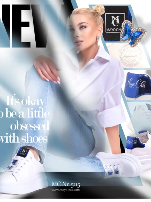 Fehér sportos fazonú cipő 5115