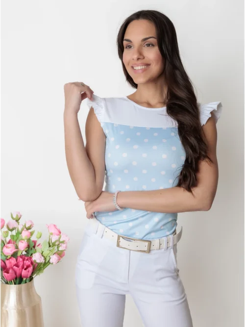 Blue Nature "Nayra" pöttyös felső